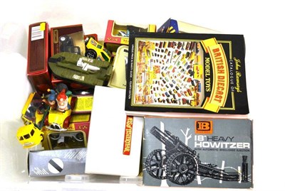 Lot 157 - Mixed Diecast Vehicles, including a boxed Britains 18"; Heavy Howitzer, Corgi Noddy's Car,...