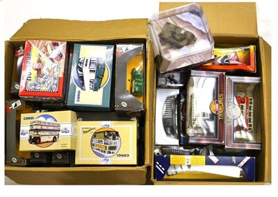 Lot 170 - A Collection of Boxed Corgi Vehicles, approximately 80 models, including buses, Corgi Classics,...