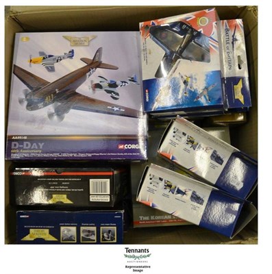 Lot 180 - Twenty Boxed Corgi Aviation Archive 'World War II' and other military aircraft, numbers AA3302,...