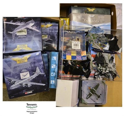 Lot 181 - Eighteen Boxed Corgi Aviations Archive 'World War II Legends' and other military aircraft,...