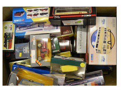 Lot 182 - A Collection of Forty Five Boxed Corgi Vehicles, including heavy haulage, classic buses and...