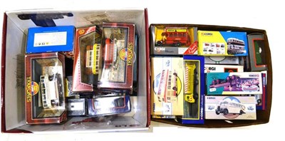 Lot 184 - A Collection of Corgi Vehicles, approximately forty five, mainly buses, including classics,...