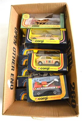 Lot 191 - Eleven Boxed Corgi Vehicles, comprising two Sikorsky Skycranes No.922, five Police 'Vigilant'...