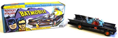 Lot 197 - A Boxed Corgi Batmobile No.267, with gloss black finish, red bat wheels, Robin figure (no...