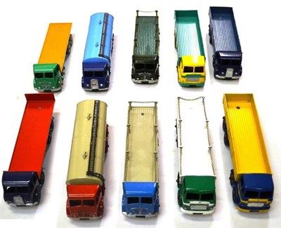 Lot 205 - Ten Repainted Dinky Foden and Octopus Wagons, including three with chains, two tankers etc