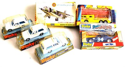 Lot 222 - Eight Boxed Diecast Vehicles, comprising five Dinky Range Rover Ambulances No.268 (in trade...