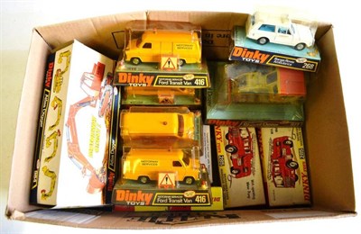 Lot 230 - Fifteen Boxed Dinky Commercial Vehicles - three Merryweather Fire Tenders No.285, two Coles...