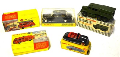 Lot 253 - Three Boxed Dinky Vehicles - Austin Atlantic Convertible No.106, Rolls-Royce Phantom V...