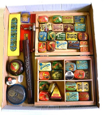 Lot 260 - A Collection of Gramophone Needle Tins, some with contents, including Golden Pyramid, , Winner...