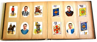 Lot 264 - An Album of Cigarette Card Part Sets, including Wills Scissor - Footballers (49 cards) and Types of