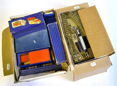 Lot 26 - A Large Collection of Boxed Hornby Dublo 3-Rail Trains and Accessories, including 0-6-2 BR Tank...