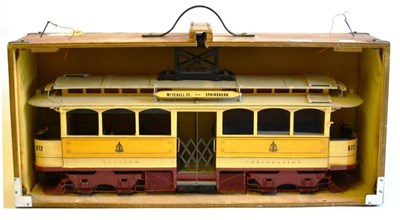 Lot 77 - A Scratch Built 3 1/2inch Gauge Electrically Powered Wooden Model of a Glasgow Corporation...
