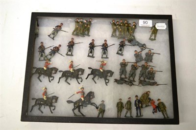 Lot 90 - Britains Lead Military Figures, forty one figures, including Horse Guards set, Belgian...