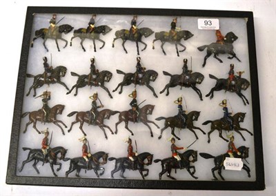 Lot 93 - Sixteen Britains Mounted Lead Figures, including Turkish Cavalry, Hussars and Life Guards; Four...