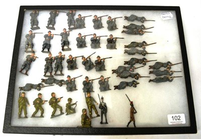 Lot 102 - Britains and Crescent Lead Military Figures, including thirty French Infantry, six Crescent...