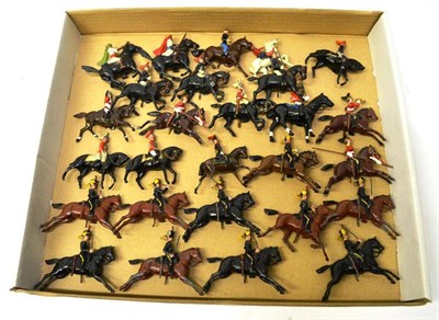 Lot 108 - Twenty Six Britains Lead Mounted Figures, including Arabs, Dragoons and Hussars