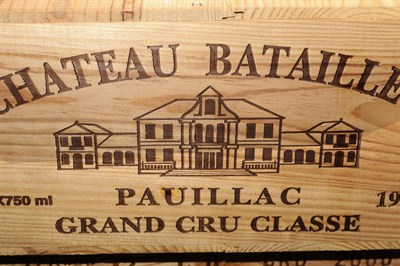 Lot 1256 - Chateau Batailley, Pauillac Grand Cru Classe, 1998, twelve bottles, in unopened case  Subject...