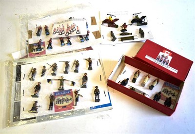 Lot 128 - Mixed Lead Figures, comprising Britains Boy Scouts No.162 (13 figures), Britains Band of the...