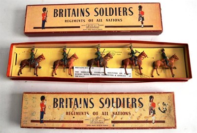 Lot 145 - Three Boxed Sets of Britains Lead Figures - Gentlemen at Arms with Sovereigns Bodyguard...