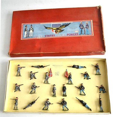 Lot 148 - A Boxed Set of Johillco Lead United States Armed Forces - Union and Confederacy Soldiers...