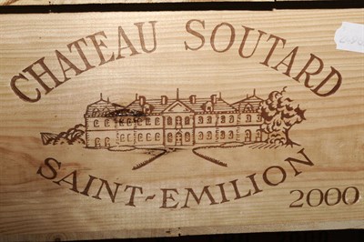 Lot 1260 - Chateau Soutard, Saint-Emilion, 2000, twelve bottles, in unopened case  Subject to VAT