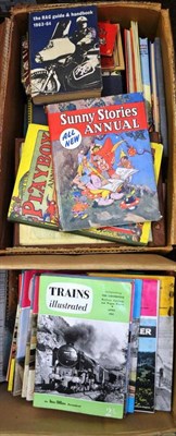 Lot 158 - A Collection of Children's Books and Annuals, including Playbox, Kit Carson, Film Fun, Rupert,...