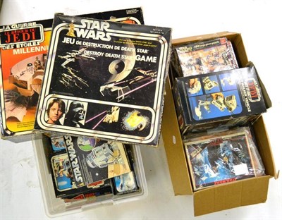 Lot 194 - A Collection of Early Boxed Star Wars Games, Puzzles, Books and Accessories, including Empire...