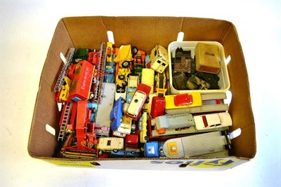 Lot 207 - A Collection of Playworn Diecast Vehicles, makers include Dinky, Corgi and Matchbox, includes cars