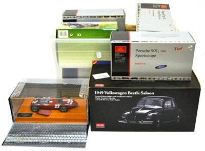 Lot 209 - Eleven Boxed Large Scale Diecast Models of Motor Vehicles, comprising CMC - Maserati 250F,...