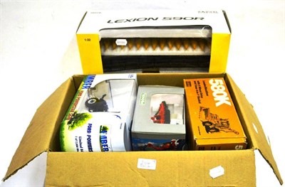 Lot 214 - A Collection of Boxed Diecast Models of Tractors and Accessories, makers include Norscot, Universal