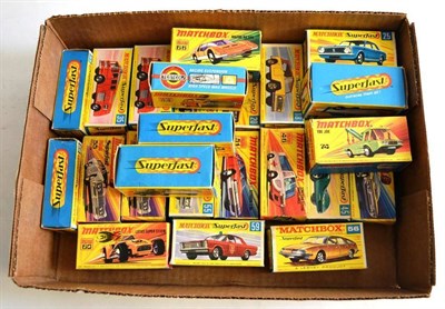 Lot 236 - Nineteen Boxed Matchbox Superfast Vehicles, box numbers - 5, 13, 18, 20, 24, 35 x 2, 40, 45,...