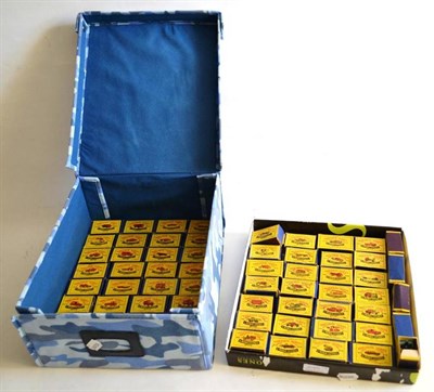 Lot 240 - A Collection of Sixty Four Early Boxed Matchbox 1-75 Series Vehicles - No.1 Road Roller, No.3...