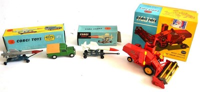 Lot 248 - Three Boxed Corgi Vehicles - Thunderbird Missile and Land Rover Gift Set No.3, Thunderbird...