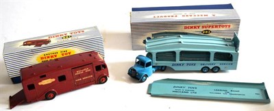 Lot 267 - Two Boxed Dinky Supertoys - Pullmore Car Transporter No.982 and Horsebox No.981