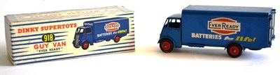 Lot 272 - A Boxed Dinky Supertoys Guy 'Ever Ready' Van No.918, 2nd cab type, in blue striped box