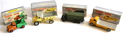 Lot 273 - Four Boxed Dinky Commercial Vehicles - Breakdown Lorry No.430, Euclid Dump Truck No.965,...
