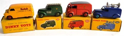 Lot 287 - Four Boxed Dinky Vans - Loud Speaker Van No.492, Royal Mail Van No.260, Kodak Van No.480, Telephone