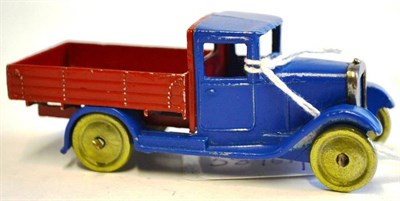 Lot 288 - A Reproduction Dinky No.22c Motor Truck, two piece model, with blue cab and chassis, red back,...