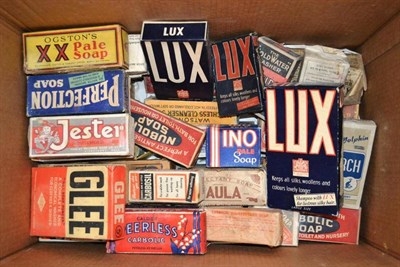 Lot 308 - A Collection of Soap and Soap Powder Packets, most with contents, together with a box of bars...