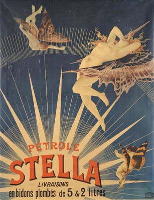 Lot 332 - A French Pictorial Petrol Advertising Poster - Stella Petrole by H.Gray, featuring winded...