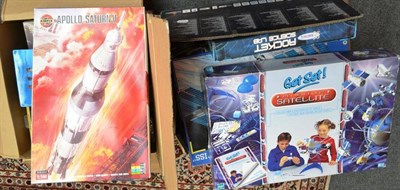 Lot 343 - A Collection of Space Related Model Kits and Other Toys, DVD's, action figures etc