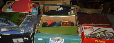 Lot 14 - A Large Collection of Tri-ang and Hornby 'OO' Gauge Trains and Accessories, including a boxed...