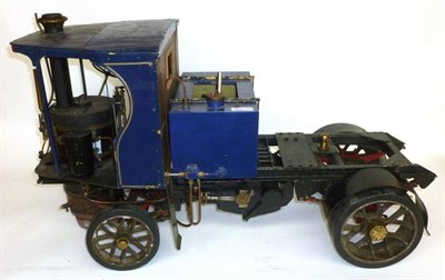 Lot 40 - A Scratch Built 2"; Gauge Live Steam Model of a Clayton Steam Lorry EAL 4, with vertical copper...