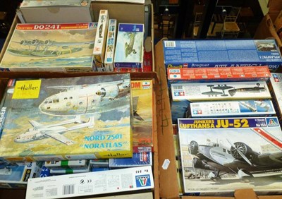 Lot 58 - Forty Boxed Plastic Model Kits of Aircraft, makers include Hales Italeri, Monogram, Esci, Hobby...