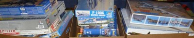 Lot 78 - Thirty Boxed Plastic Model Kits of Aircraft, makers include Revell, Airfix, Esci, Academy,...