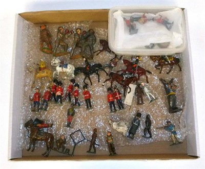 Lot 100 - Mixed Lead Figures, including Britains, Johillco, Manoil Boxers, Timpo, Britains Band etc