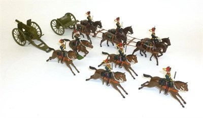 Lot 104 - Britains Lead Royal Horse Artillery Set, with outriders