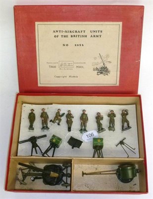 Lot 106 - Boxed Britains Lead Anti-Aircraft Units of the British Army Set No.2052