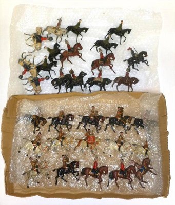 Lot 112 - A Collection of Mounted Lead Figures, including Britains Lifeguard Band etc