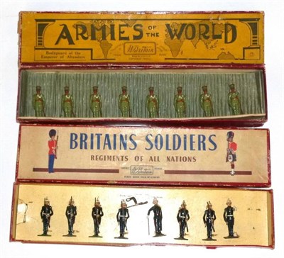 Lot 120 - Two Boxed Sets of Britains Lead Figures - Bodyguards of the Emperor of Abyssinia No.1424 and...